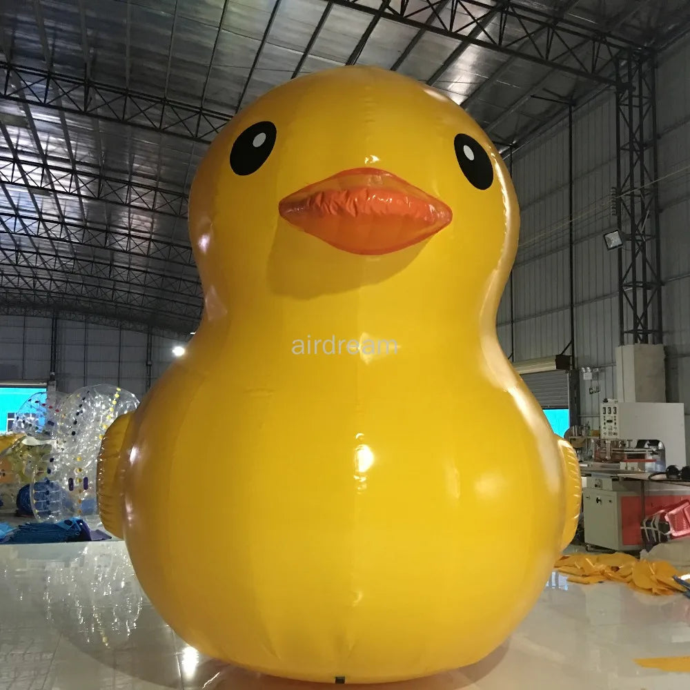 Customized PVC airsealed Inflatable yellow Duck model Floating