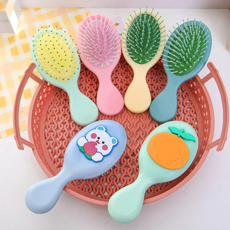 Cute Cartoon Air Cushion Anti-screw Hair Brush Comb