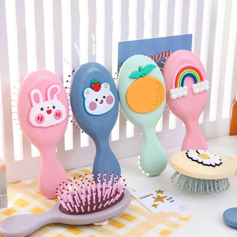 Cute Cartoon Air Cushion Anti-screw Hair Brush Comb