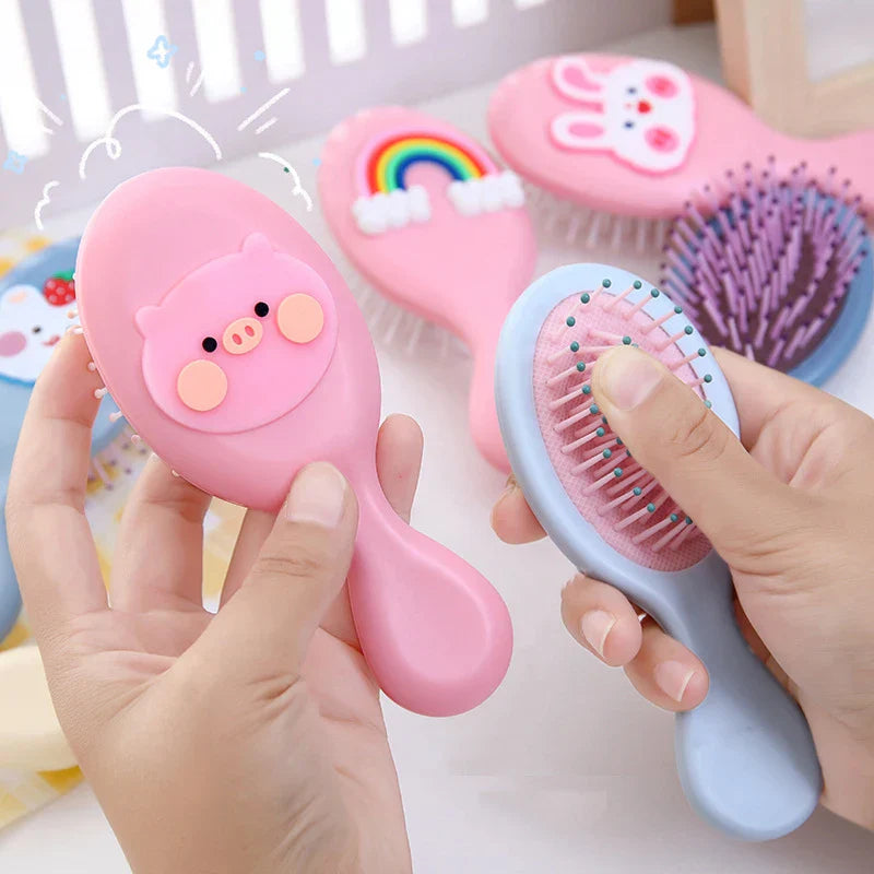 Cute Cartoon Air Cushion Anti-screw Hair Brush Comb