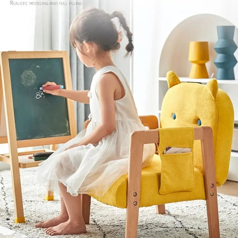 Cute Children Stools Adjustable Multifunctional Kindergarten Backrest Chair