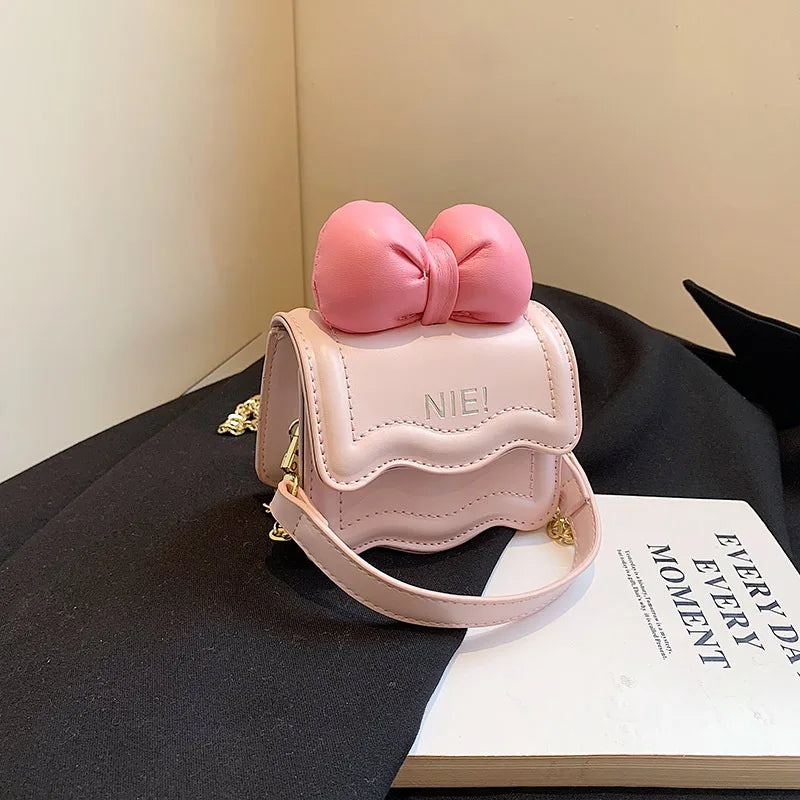 Cute Children's Handbag for Girls Vintage PU Leather