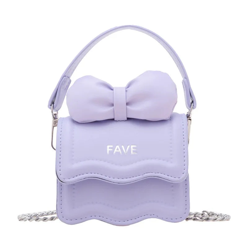 Cute Children's Handbag for Girls Vintage PU Leather