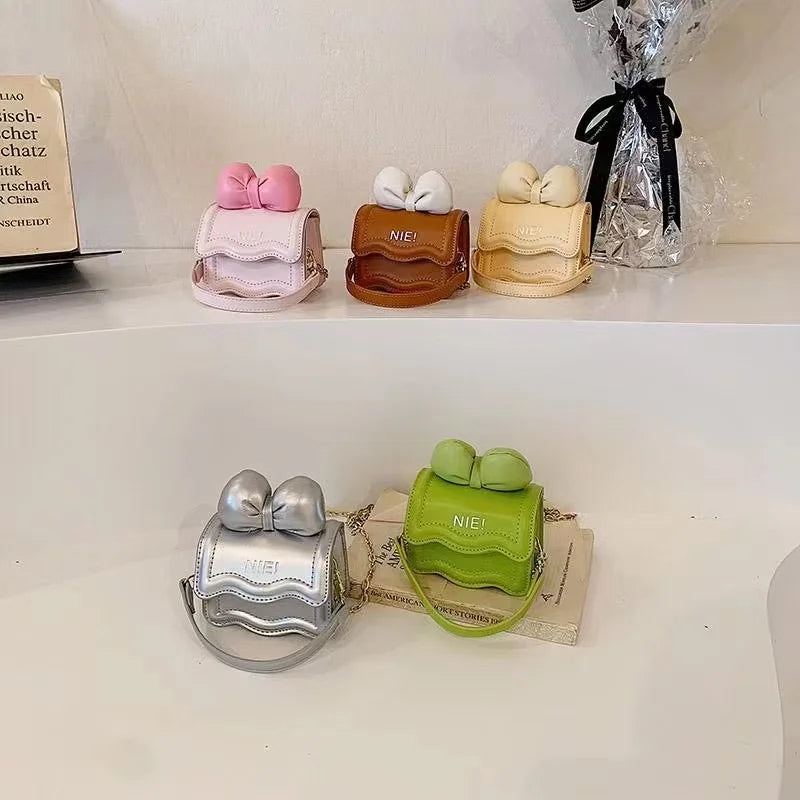 Cute Children's Handbag for Girls Vintage PU Leather
