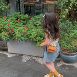 Cute Children's Handbag for Girls Vintage PU Leather
