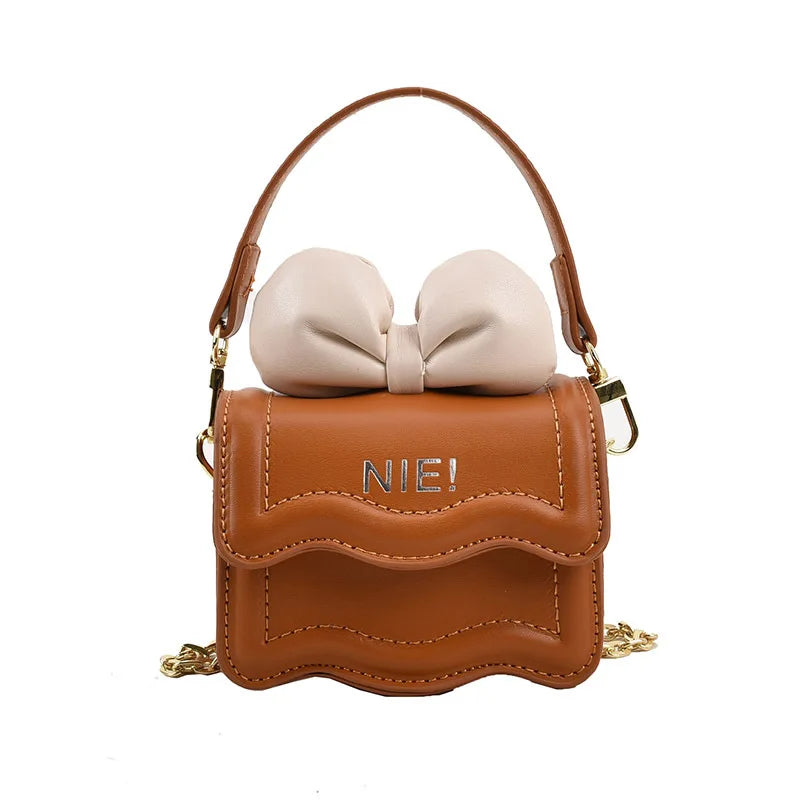 Cute Children's Handbag for Girls Vintage PU Leather
