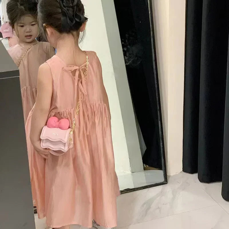 Cute Children's Handbag for Girls Vintage PU Leather