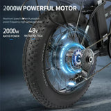 DEEPOWER 2000W Adults Electric Bike Bicycle 1000W 48V