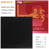 DHS Gold Arc 8 Table Tennis Rubber Non-tacky