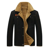 DIMUSI Winter Jacket Mens Military Fleece Warm Coats