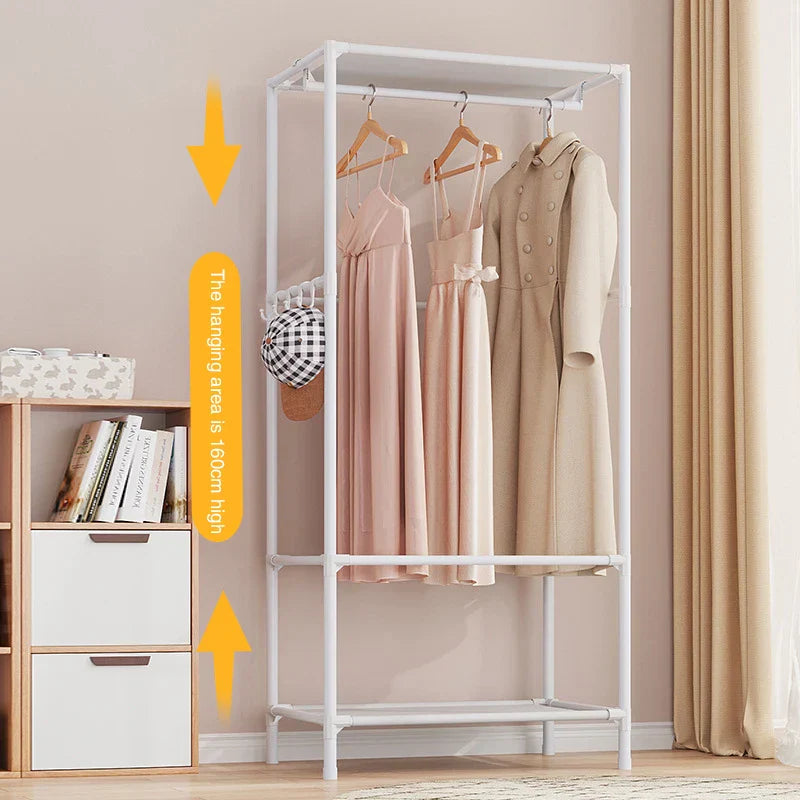 DIY Assembly Wardrobe Household Hanging Clothes Racks Bedroom