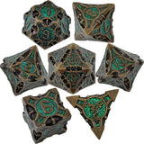 DND Dice Board Game Metal Polyhedral Dice for