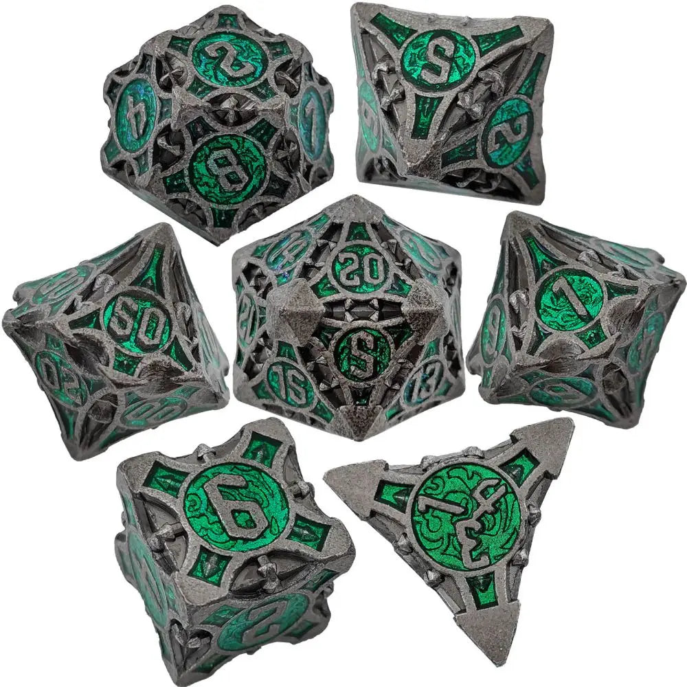 DND Dice Board Game Metal Polyhedral Dice for