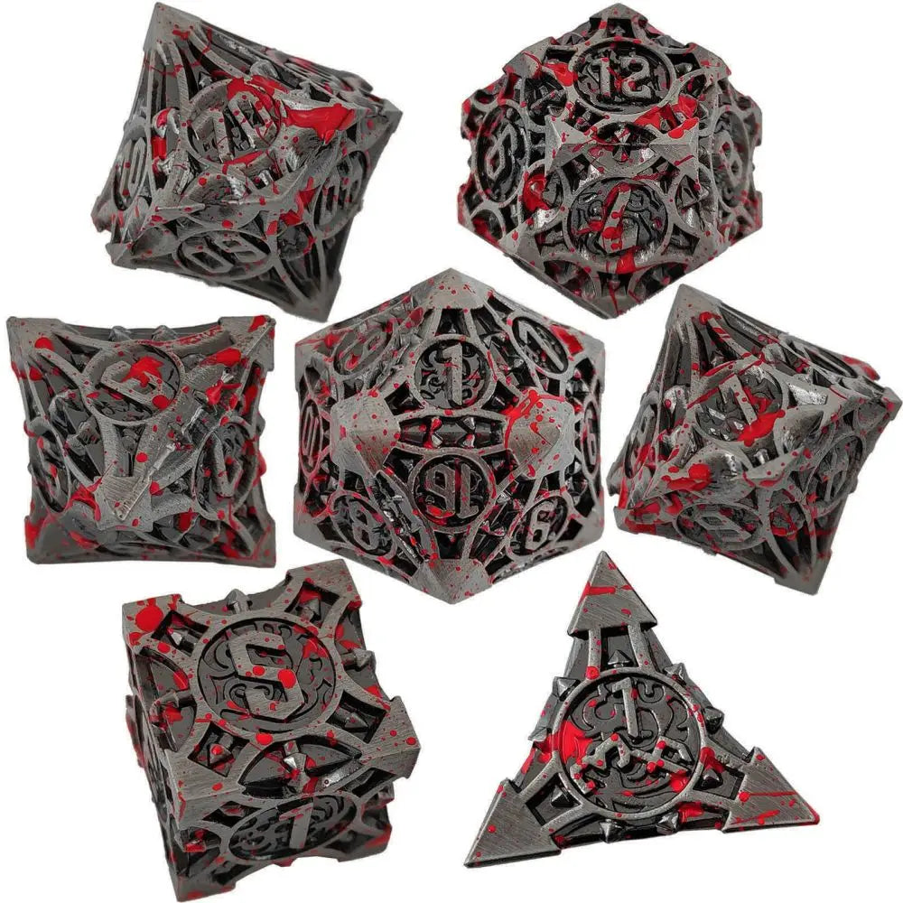 DND Dice Board Game Metal Polyhedral Dice for