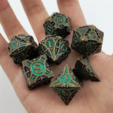 DND Dice Board Game Metal Polyhedral Dice for