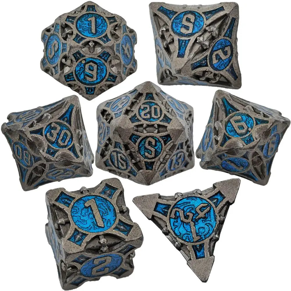 DND Dice Board Game Metal Polyhedral Dice for