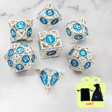 DND Dice Board Game Metal Polyhedral Dice for