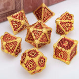 DND Metal Dice Set Dragon Scale D&D Dice