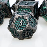 DND Metal Dice Set Dragon Scale D&D Dice