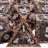 DND Metal Dice Set Dungeon and Dragon RPG