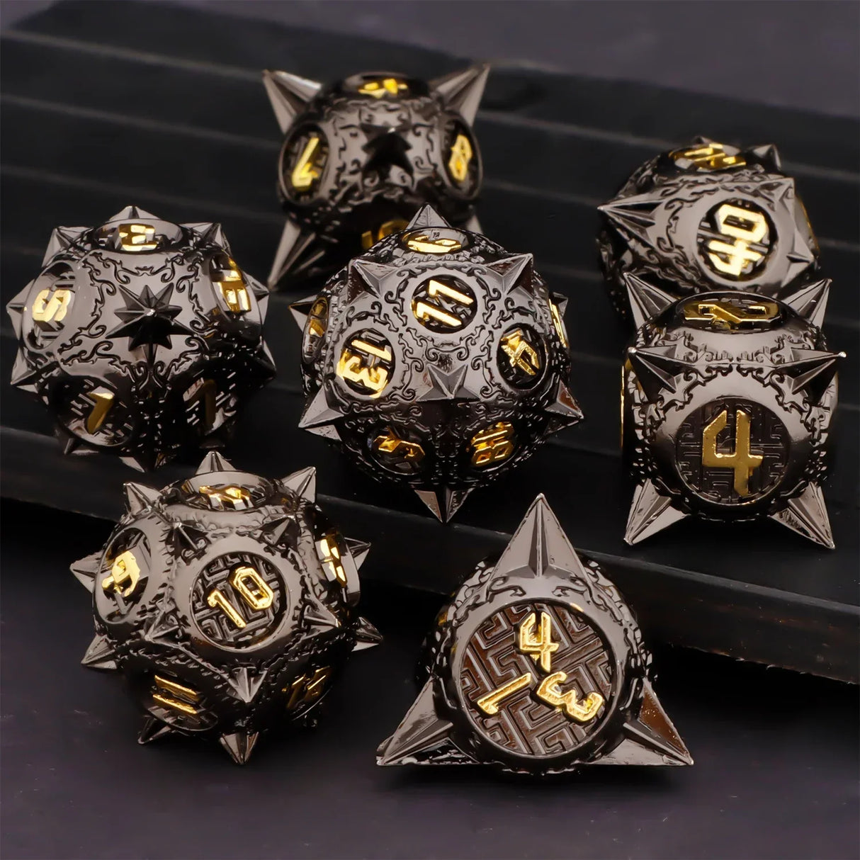 DND Metal Polyhedral Dice Set SetDungeon and Dragon