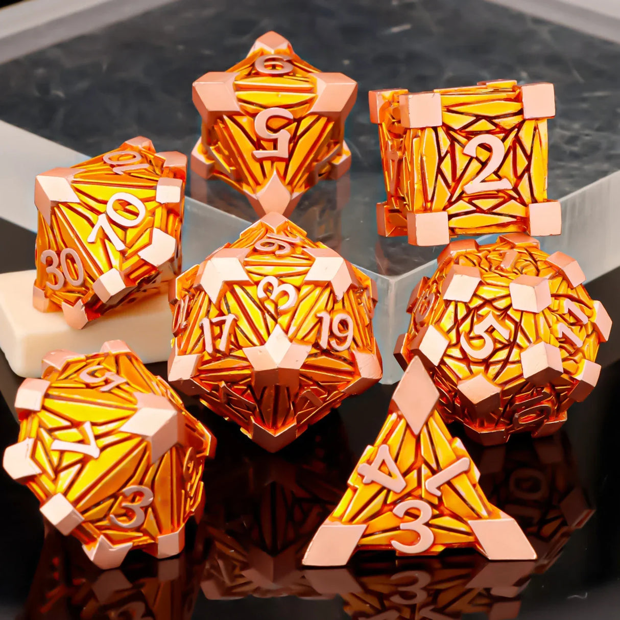 DND Metal Polyhedral Dice Set SetDungeon and Dragon