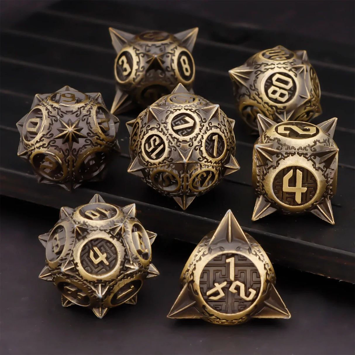 DND Metal Polyhedral Dice Set SetDungeon and Dragon