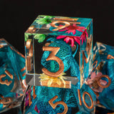 DND Sharp Edge Dice Set, 7 Piece Resin