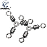 DNDYUJU 30/50pcs 3 Way Fishing Connector Ball Bearing