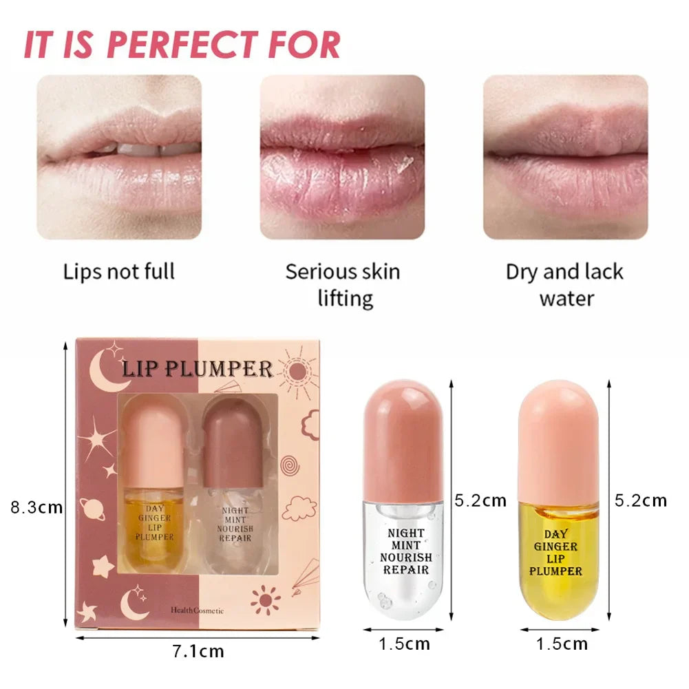 Day Night Volume Lip Plumper Oil Clear Lasting