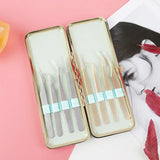 DeceMars New Eyelash Tweezers Tool Bag Eyelash Extension