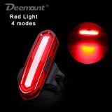 Deemount Rechargeable COB LED USB Mountain Bike Tail