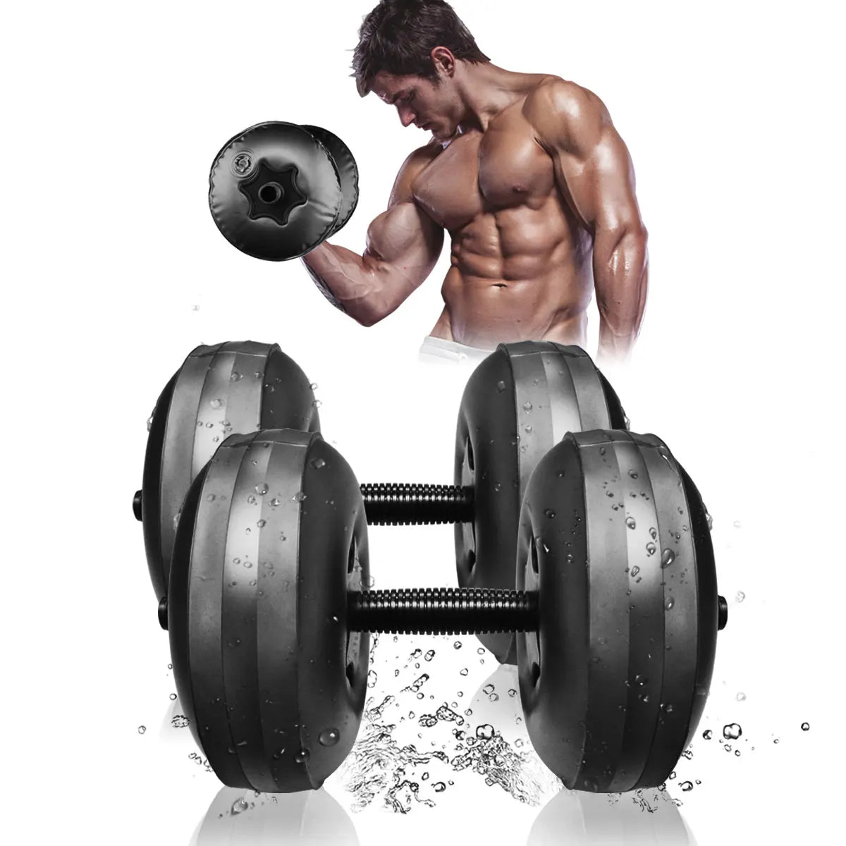Deiris 1-35 KG Water Filled Travel Dumbbell Sets