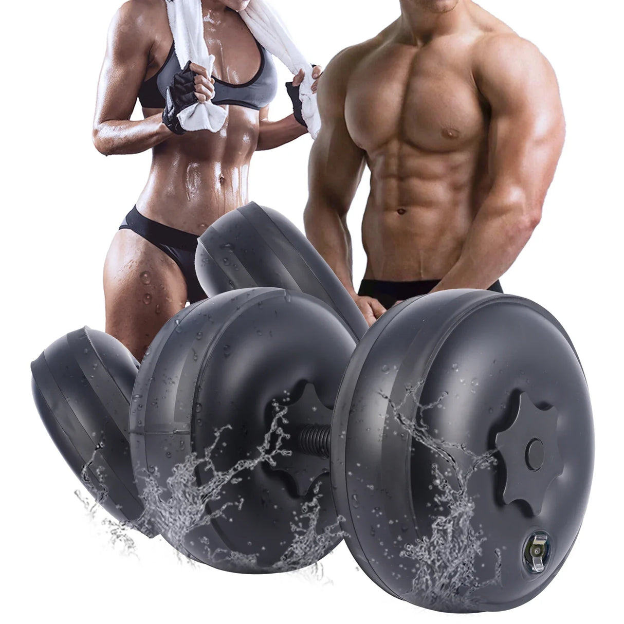 Deiris 1-35 KG Water Filled Travel Dumbbell Sets