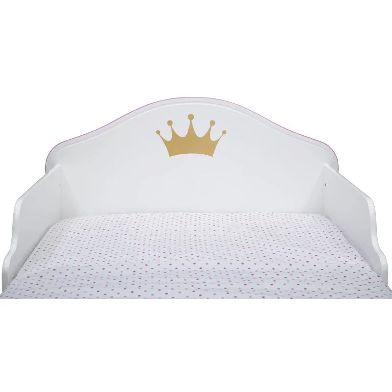 Delta Children Princess Crown Wood Toddler Bed, Greenguard