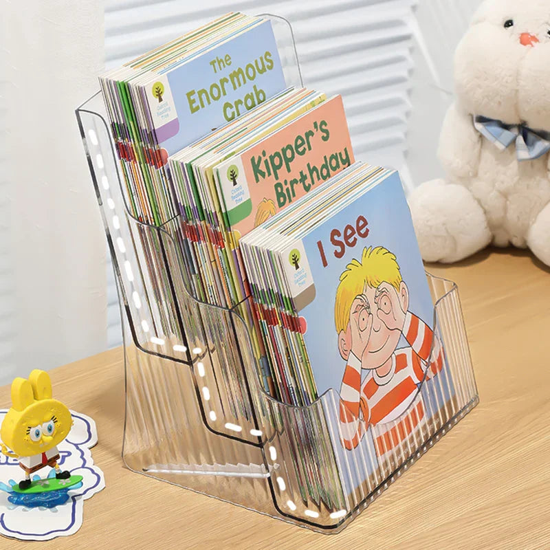 Desktop Bookshelf Kids Picture Book Storage Accessories Small