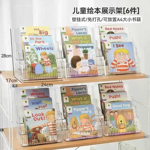 Desktop Bookshelf Kids Picture Book Storage Accessories Small