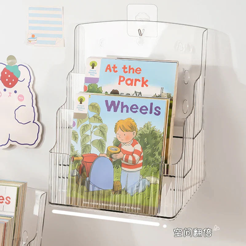Desktop Bookshelf Kids Picture Book Storage Accessories Small