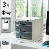 Desktop Lock Filing Cabinets Office A4 Drawer Storage