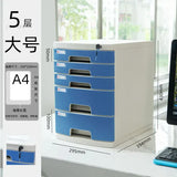 Desktop Lock Filing Cabinets Office A4 Drawer Storage