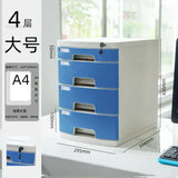 Desktop Lock Filing Cabinets Office A4 Drawer Storage