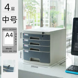 Desktop Lock Filing Cabinets Office A4 Drawer Storage