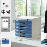 Desktop Lock Filing Cabinets Office A4 Drawer Storage