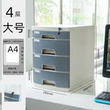 Desktop Lock Filing Cabinets Office A4 Drawer Storage