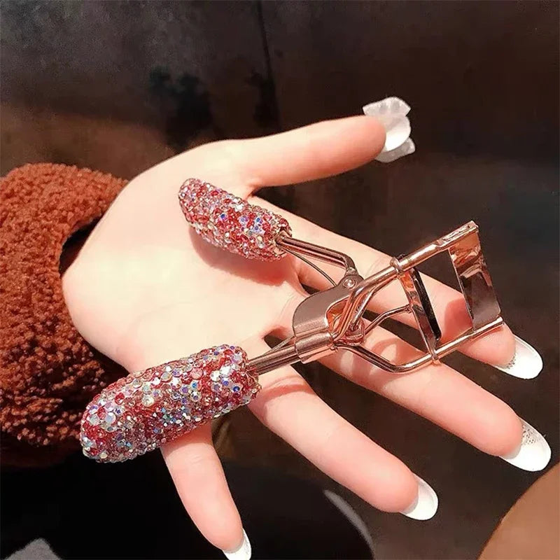 Diamond-encrusted eyelash curler Sparkling Handle Eyelash with diamond