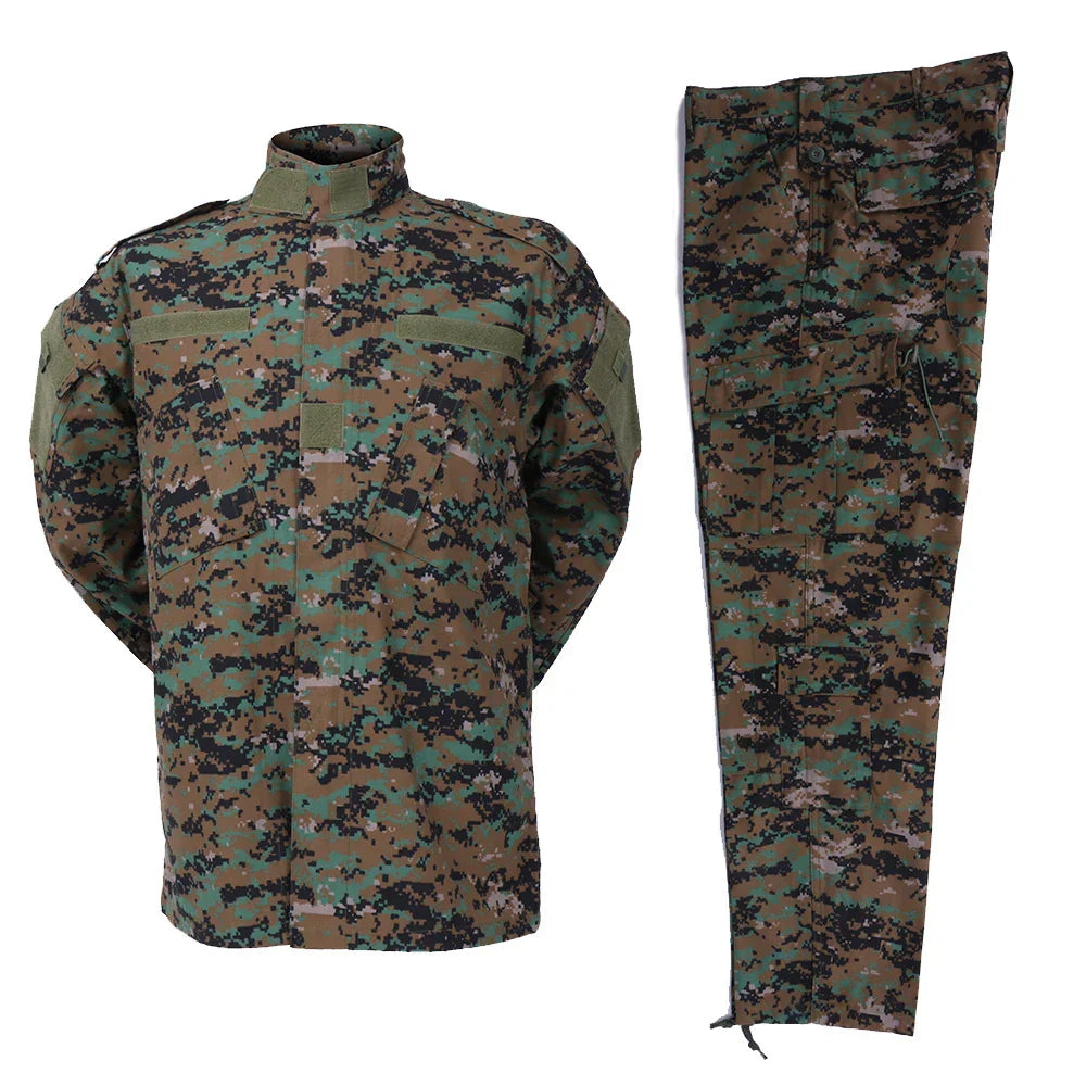 Digital Woodland Military Combat Uniform Shirt Pant Tactical