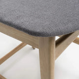 Dining Chair Dark Grey / Oak Finish Gavin