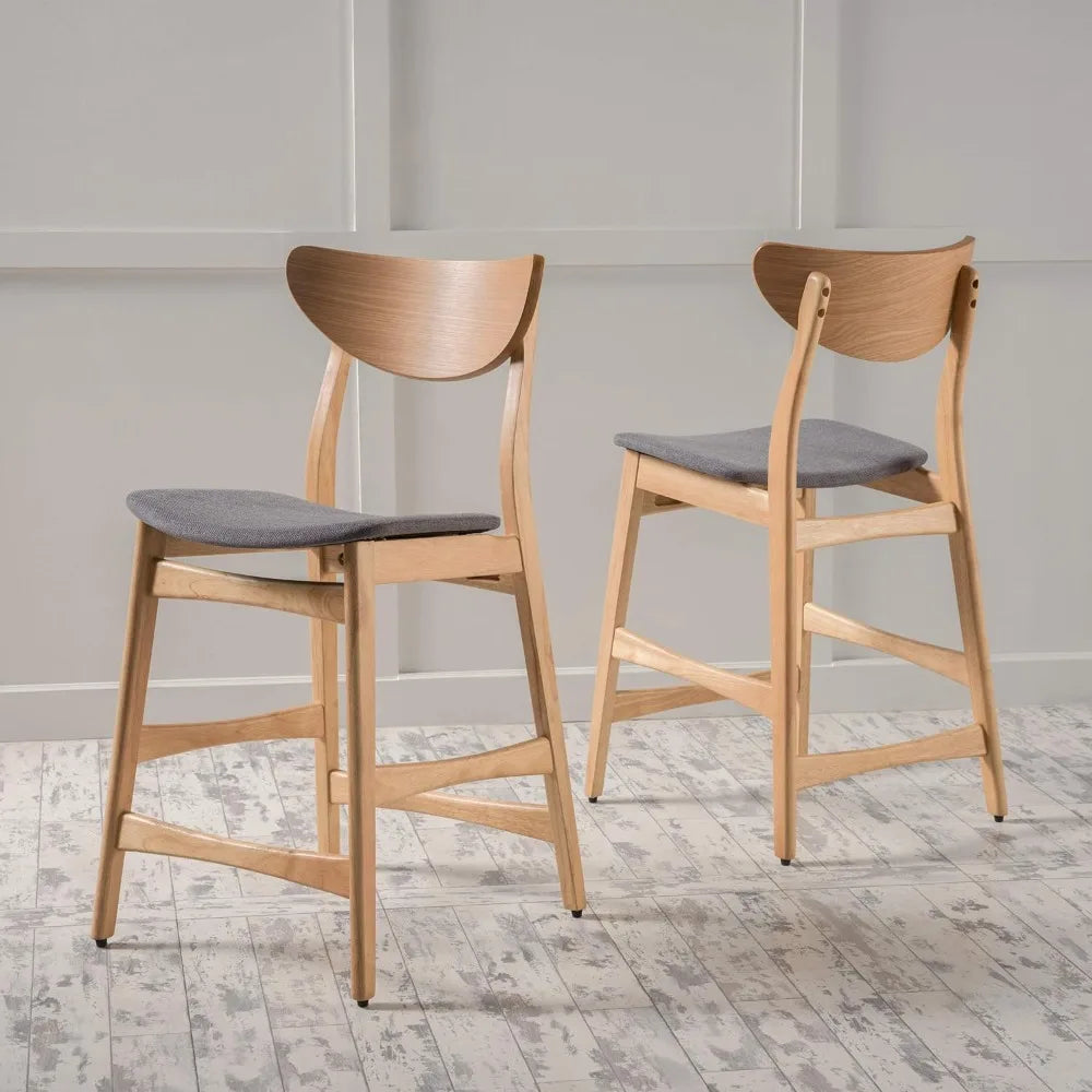 Dining Chair Dark Grey / Oak Finish Gavin