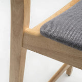 Dining Chair Dark Grey / Oak Finish Gavin