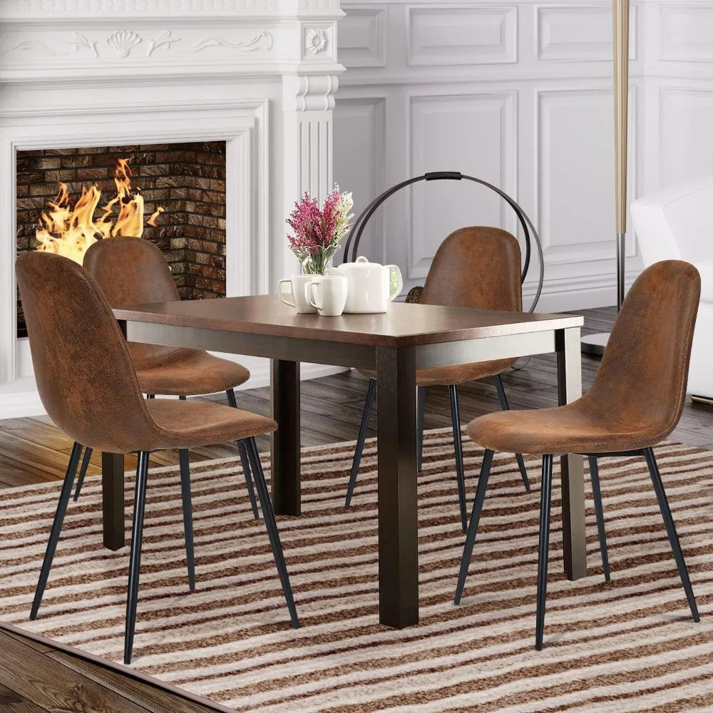 Dining Chairs Set of 4 Lounge Kitchen Chairs